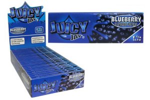 Juicy Jay´s ochucené papírky Blueberry, box 24ks